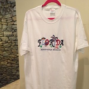 Hanes T-shirt "Florida Madeira Beach" stitching L